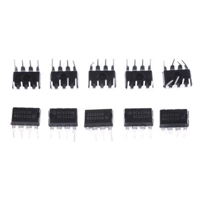10Pcs Ne5532P Ne5532 Dip-8 Dual Low Noise Op-Amp Ti Ic