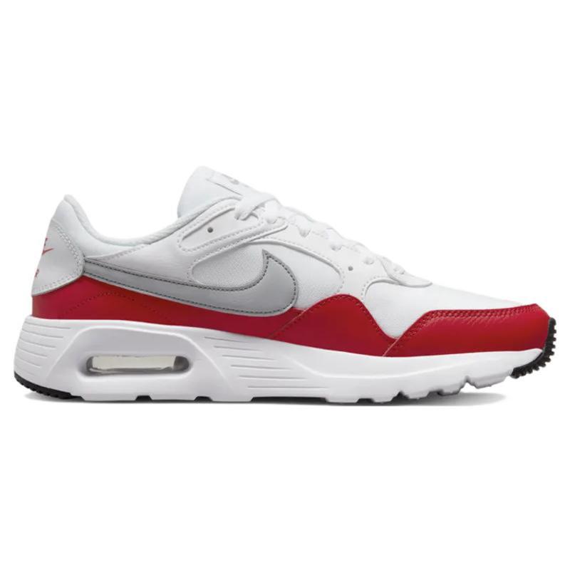 Nike Air Max Sc White University Red Wolf Grey Sneakers Casual Shoes CW4555-107