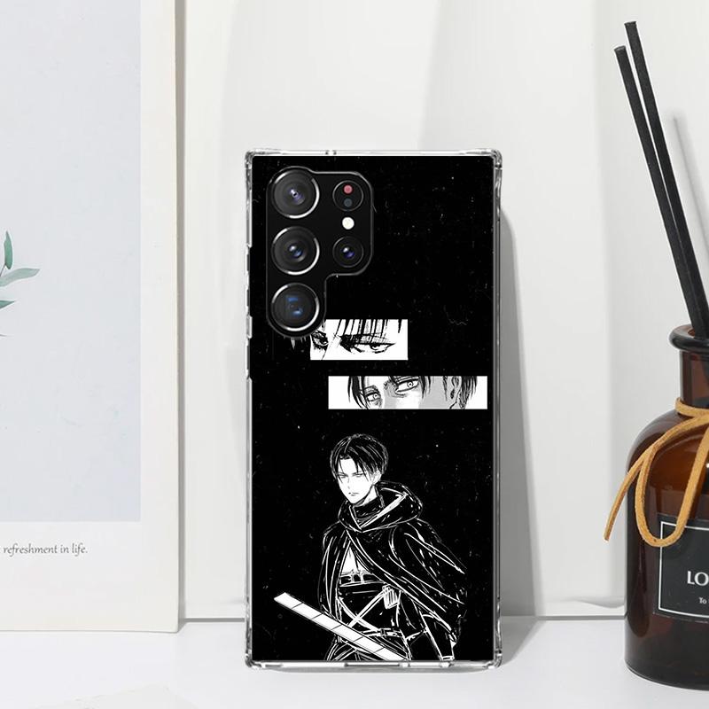 

Attack-Titan Levi Phone Case For Samsung Galaxy S26 S25 Edge S24 FE S23 S22 Ultra S21 Plus S20 + Art Fundas Back Cover Galaxy S2 Samsung S26 Ultra