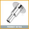 Straight Thru Hull Exhaust Skin Fitting with Screws and Nuts for 24mm 0.94 Inch Tube Pipe Stainless Steel Replacement