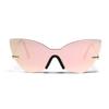Personalized Party Glasses Women'S Borderless Cat Eye Sunglasses Men'S Non-Mainstream Oversized Sunglasses