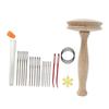 Darning Mushroom Set with Darning Needle Sewing Darning Needle Darning Mushroom Needle Threader for Hand Sewing