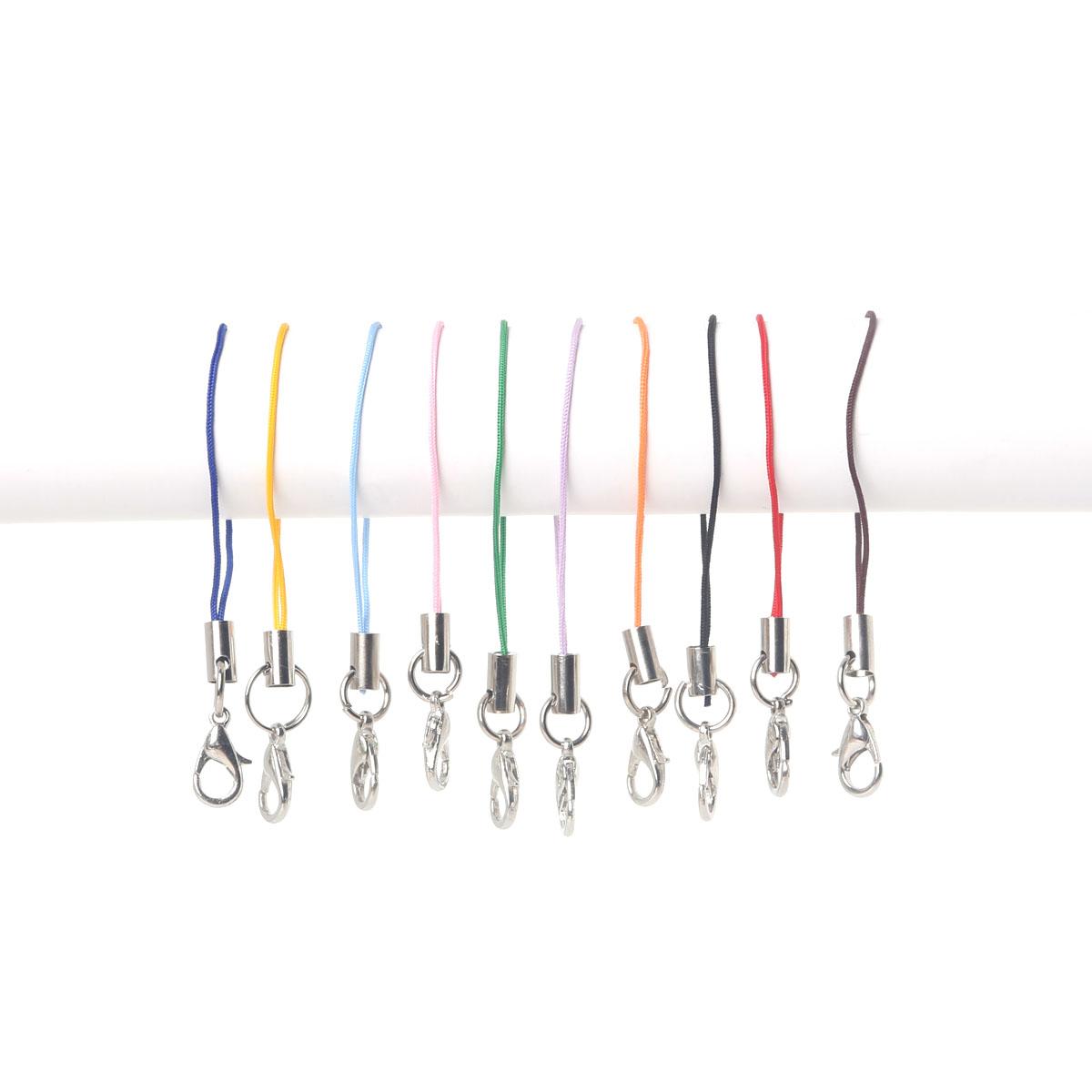 

30 шт. шнуры для ремешка сотового телефона шнуры-лариаты мобильный ремешок шнур с застежкой-лобстером брелок шнуры для самостоятельной сборки ювелирных изделий аксессуары 30Pcs разноцветный