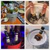 Ice Bucket Seafood French Fries Snack Basket Fried Chicken Bucket Beer Cooler Creative Stainless Steel Tableware Can Cooler Can