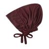 Solid Color Muslim Turban Hat Elastic Drawstring Islamic Underscarf Base Hat  Islamic Headwear