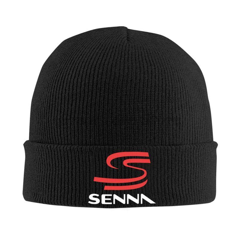 Ayrton Senna Print Bonnet Hats Men Women Trendy Outdoor Skullies Beanies Autumn Winter Pattern Warm Head Wrap Caps