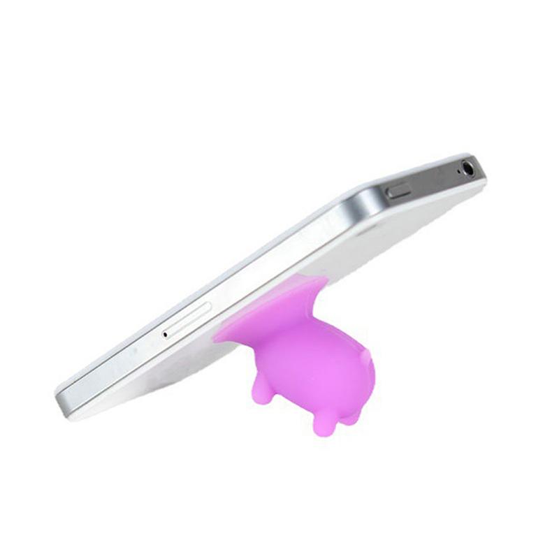 Silikon Saugnapf süße Schwein Mini Telefon Halter Cartoon Stand Smartphone Stand Telefon Zubehör Geschenk