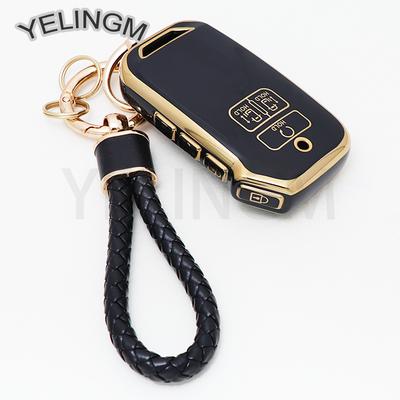 YELINGM TPU Coque de Protection de Clé de Voiture Télécommande Fob Pour Kia Carnival 2021 2022 Sedona KA4 EX SX Carnival LX Fiesta 2023 Accessoires