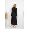 Einfarbiges Swing-Freizeitkleid