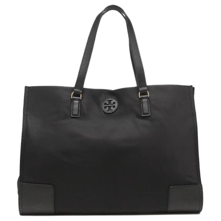 

Tory Burch Ella Commuter Large Capacity Tote Bag Women tote Black 88366-001 Basic Set (Bag+Dust Bag)