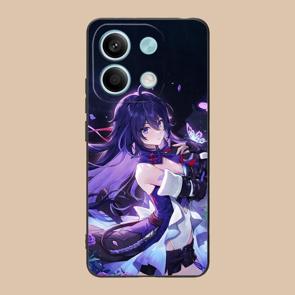HSR Seele Matte TPU Mobile Phone Case for Xiaomi 15 14 13 12 Mi 11 T Ultra Lite Pro S X 5G Colorful Printing Cover