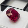 Mozambique Red Ruby Cushion Cut 10-11 Ct Stunning Certified Loose Gemstone