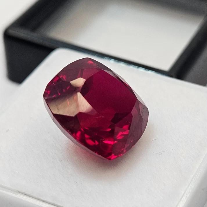 Mozambique Red Ruby Cushion Cut 10-11 Ct Stunning Certified Loose Gemstone
