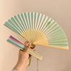 Retro Folding Hand Fan Chinese Style Dancing Fan Vintage Art Craft Elegent Photo Props Portable Woman Fans Wedding Gifts
