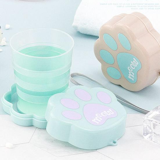 

Складная чашка Yousheng, милая маленькая креативная уличная складная мини-пластиковая складная чашка для путешествий