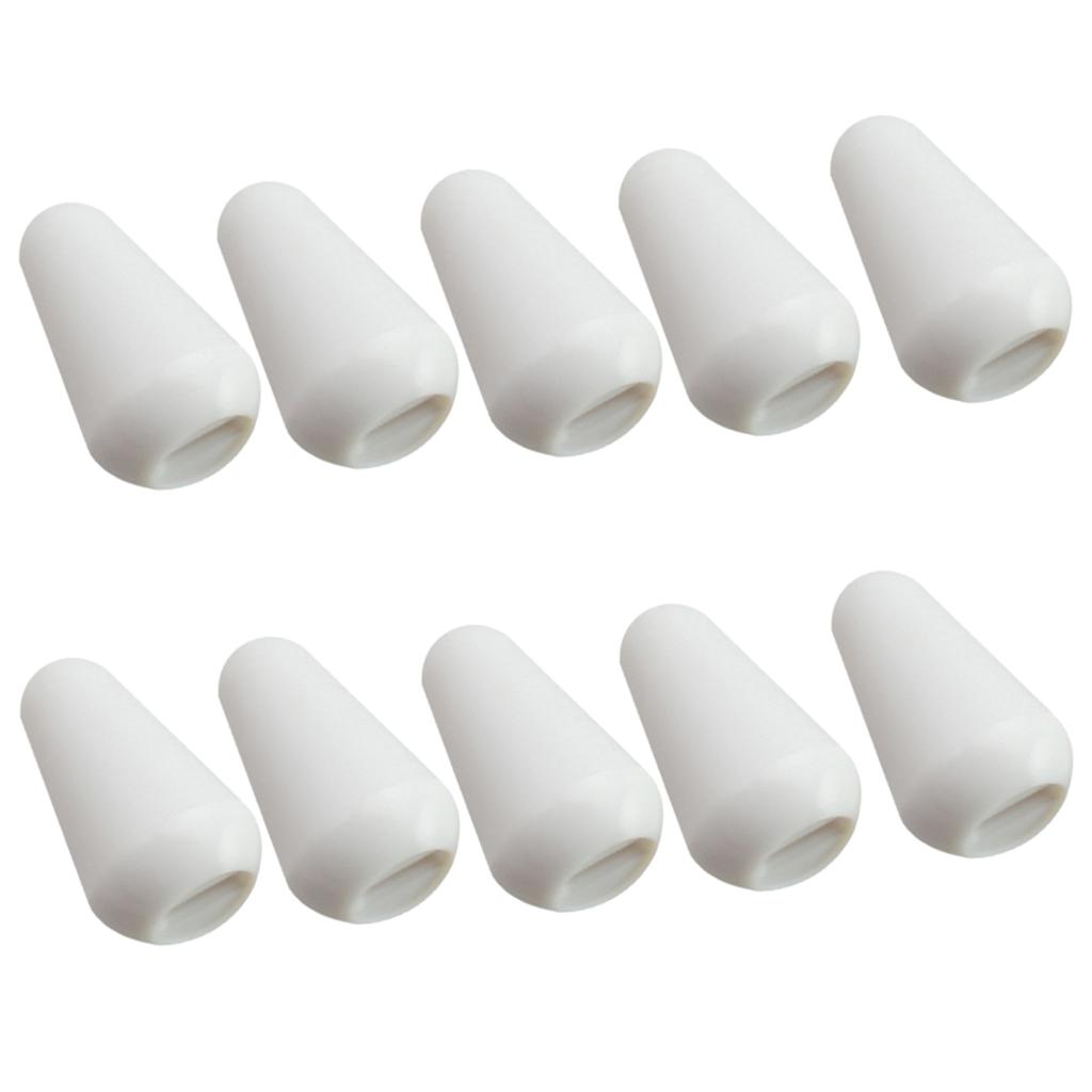 10pcs Electric Guitar Toggle Switch Tips Plastic Knobs Cap for ST SQ Replacement Accessory Set