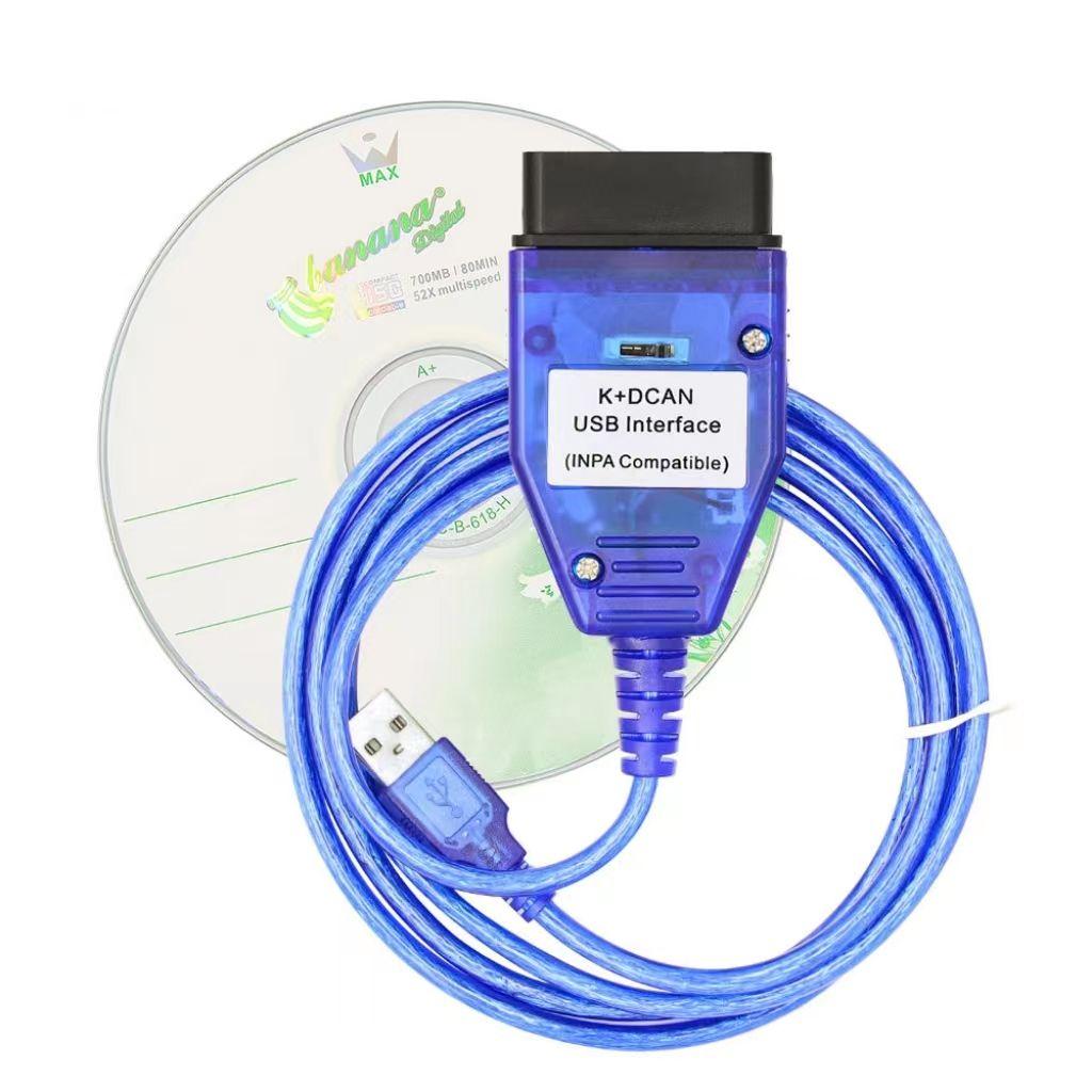 K+DCAN For BMW E Series FTDI FT232RL with Switch K DCAN for BMW OBD 2 OBD2 Scanner Code Reader OBDII Car Diagnostic Auto Tools