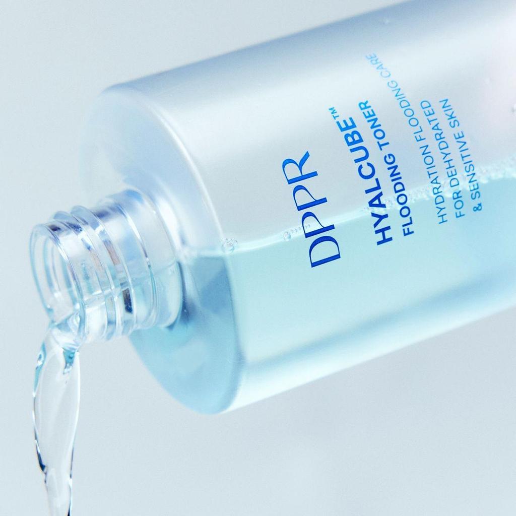 DPPR Hyalcube Flooding Toner Hyaluronic Acid Hydrating Facial Toner 300ml