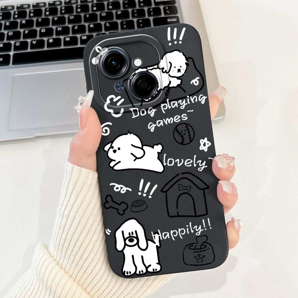 Cartoon Fashion Back Cover For Tecno Spark GO 2025 GO 1 Pop 9 Phone Case Silicone Soft TPU Dragon Astronaut Black Cat Funda Bag