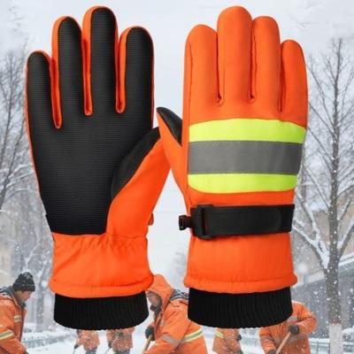 Guanti da Lavoro Protettivi Riflettenti Impermeabili Invernali Caldi Lavoro Ferroviario