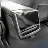 For Tesla Model 3/Y Highland Real Dry Carbon Fiber Rear Screen Sticker Air Outlet Interior Accesorios Para Auto Car Accessories