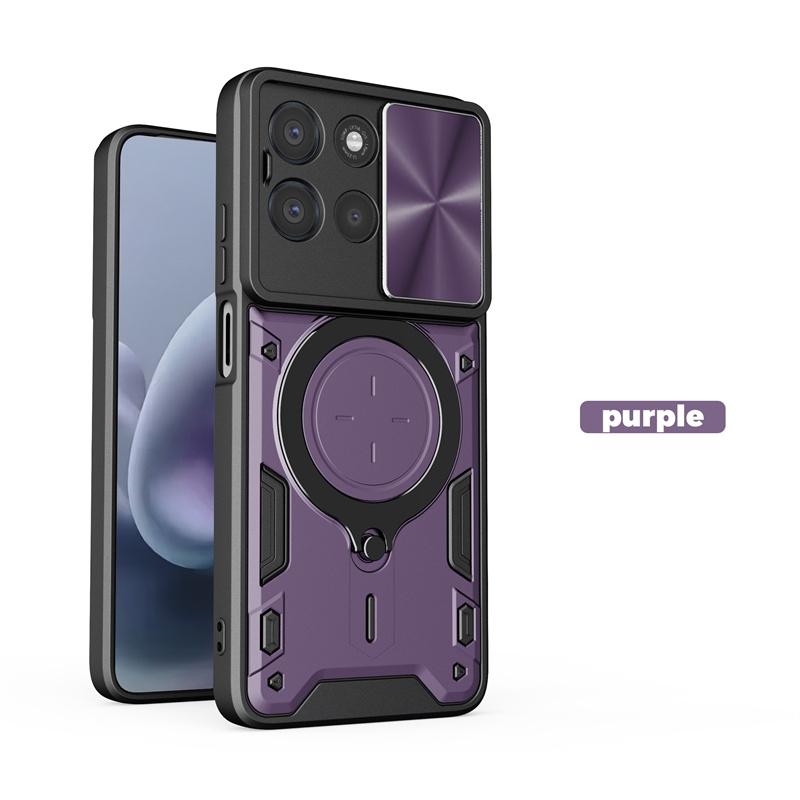 For Motorola Moto G7 Power Case Shockproof Armor Slide Camera Protect Back Cover for Moto G7 Power Magnetic Ring Holder Cover