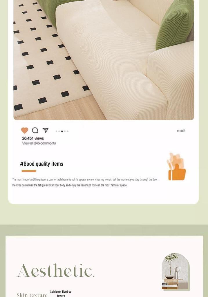 All-Season Non-Slip Corduroy Sofa Cover