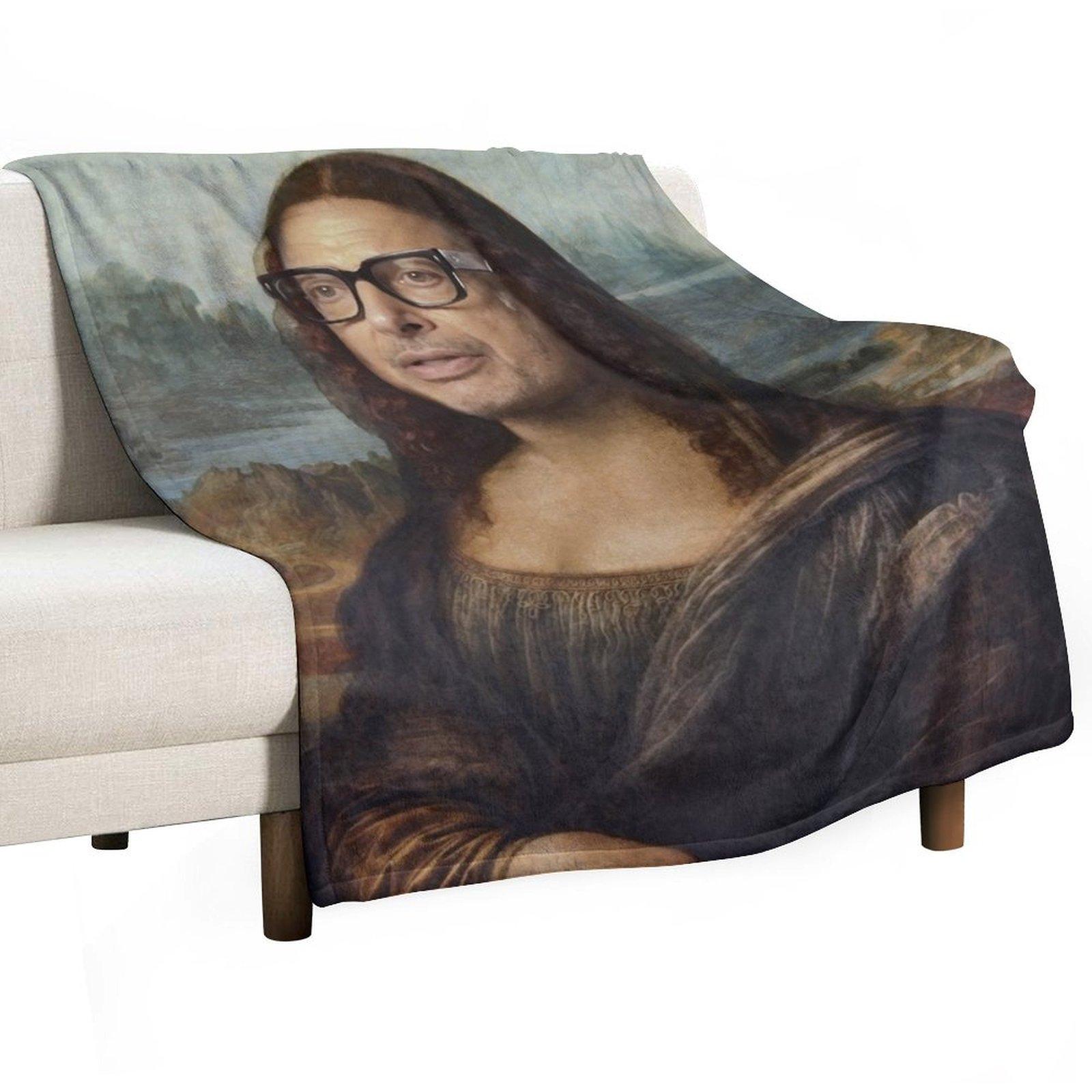 

Mona Goldblum - Oil Painting Throw Blanket Plaid on the sofa Furry Luxury Thicken Single Blankets 30x40in