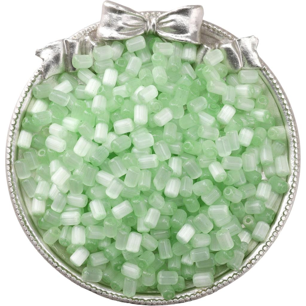 60Pcs Glass Seed Beads Cat Eye Jujube Shaped Beads DIY Bracelet Necklace For Jewelry Making Accessories