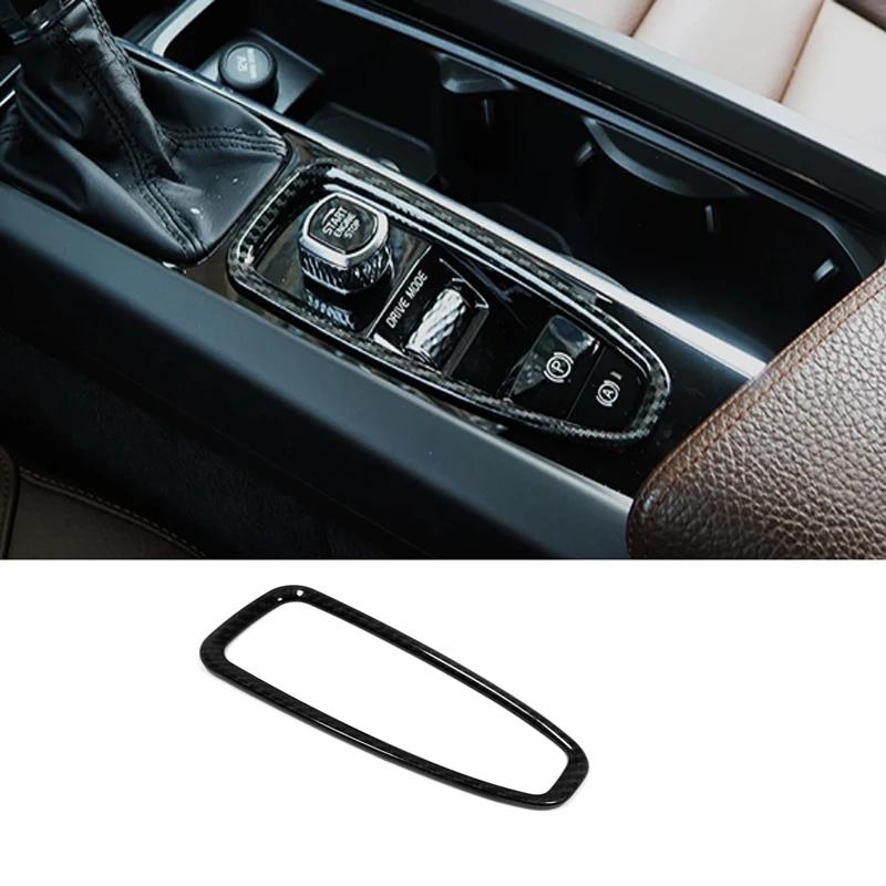 For Volvo XC90 XC60 S90 V90 V60 S60 ABS Carbonfiber Center Console Car Armrest Gear Stall BrakeHand Frame Decoration Cover Trim