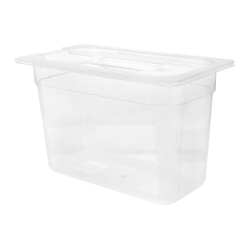 6L Clear Slow Cooker Storage Case with Rounded Edges for Easy Maintenance Large Capacity Plastic Sous Vide Water Tank