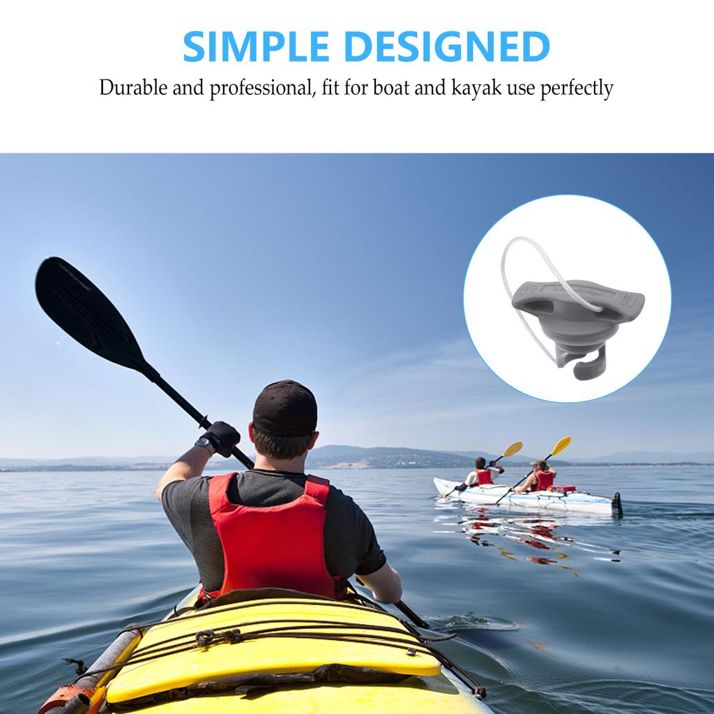 2 st Paddleboard Roterande Huv Kayak Luftskydd Keps Uppblåsningsventil Fodral Adapter