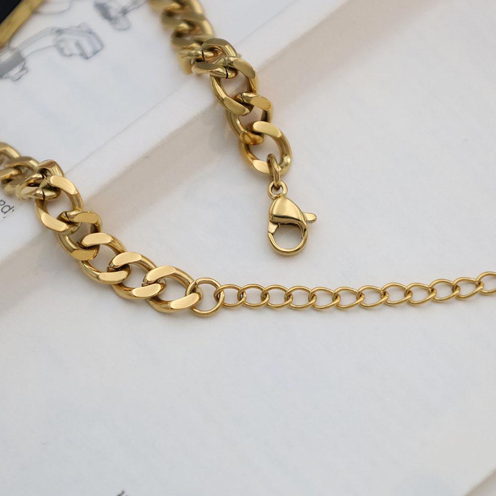 Accessories Hip Hop Style Black Square Zircon Bracelet Girls Niche Light Luxury 18K Titanium Steel Jewelry