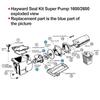 Pool Pump O-Ring Seal Repair Kit Super Pumps SPX1600TRA SP1600Z2 SPX1600R SPX1600S SPX1600T (Regular, X, VSP Models)