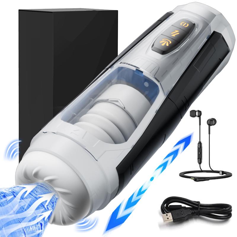 Male Telescopic Heated Sucking Masturbation Cup Pocket Pussy Blowjob Sex Machines Toy Adult Goods For Men Vagina Masturbator 18