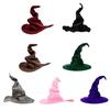 Copricapo di Halloween Cappello da Strega Cosplay Cappello Magico da Festival Elegante Pieghevole Cappello da Mago Accessori per Abbigliamento