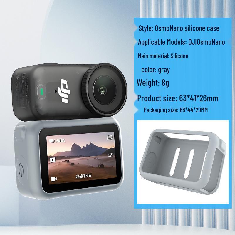 

Прочный силиконовый чехол для DJI OSMO Nano: Защитный чехол, устойчивый к падениям, царапинам и обеспечивающий теплоотвод