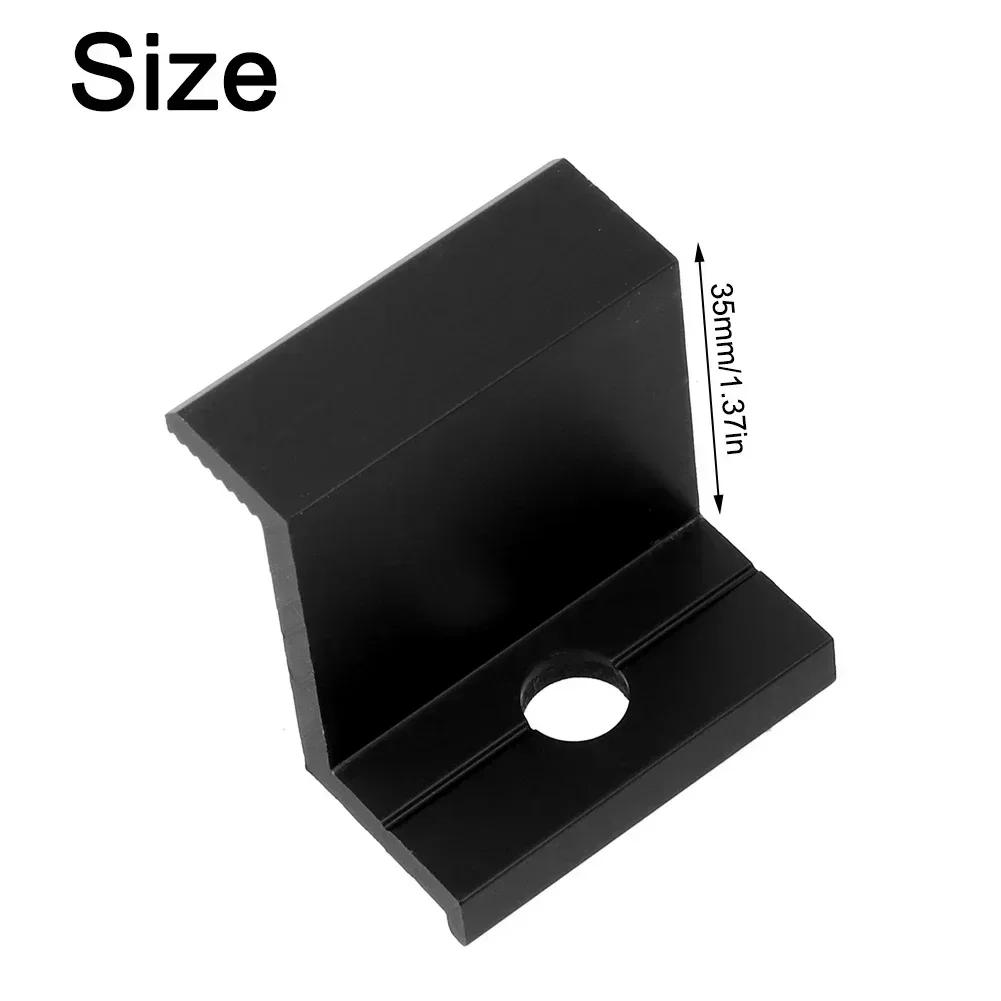 10Pcs End Clamp Spare Parts Accessories Aluminum Alloy PV Replacement Solar Panel 30mm/32mm/35mm/40mm Assembly
