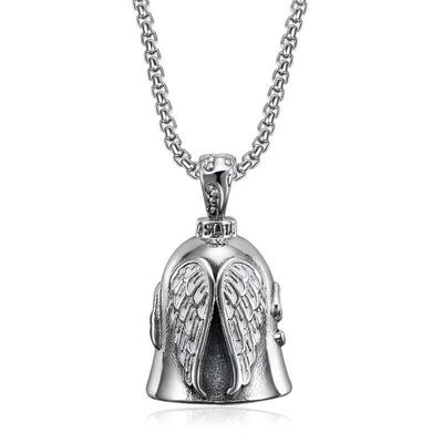 European & American Titanium Steel Retro Angel Wing Exorcist Bell Motorcycle Accessory