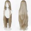 Parrucca Cosplay Lunga Dritta 100CM Multicolore Rosa Biondo Nero Parrucca Costume Anime Parrucca Cos Sintetica Universale Parrucca per Uso Quotidiano Feste