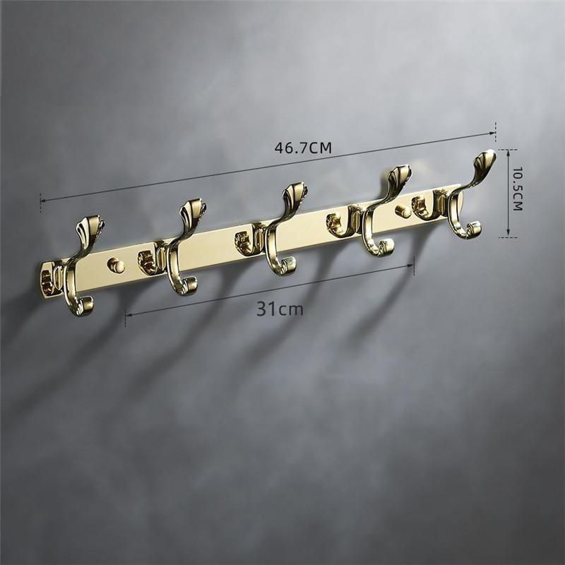 Tuqiu Rose Gold Towel Hanger Brass Wall Mounted Gold Towel holder, Copper Bathroom Hardware,kitchen hook bathroom accessories
