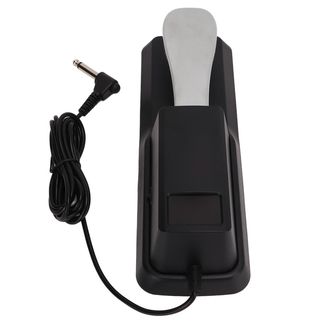 Sustain Pedal with Cable Metal Foot Pedal Compatible with All Electronic Keyboards Digital Piano