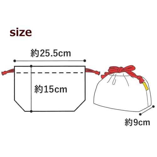 Ito Sangyo Anpanman All-Star Lunch Bag, Approx. 15 x 25.5 x 9 cm, Made in Japan, Ivory, ANC-1002