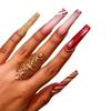 24 Pieces Of Manicure, Nail Piece European And American Style Christmas Day Collection Rectangular Wearing Armor