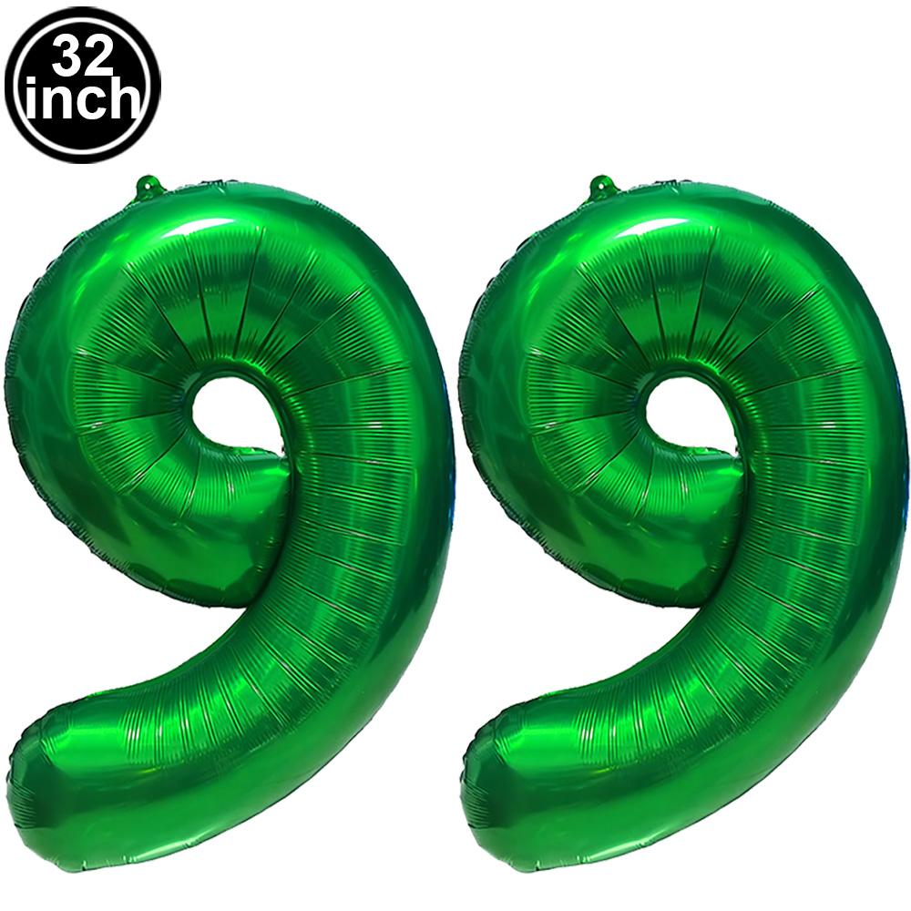 Green Large Numbers Balloon 32 Inch 0 1 2 3 4 5 6 7 8 9 Jungle Birthday Digit Bachelorette Balloons Figure Golob Party Ballon