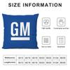 G-General M-Motors Cushion Cover Pillowcase Ultra Soft Skin Friendly Fabric Cloud Like Comfort & Concealed Zipper