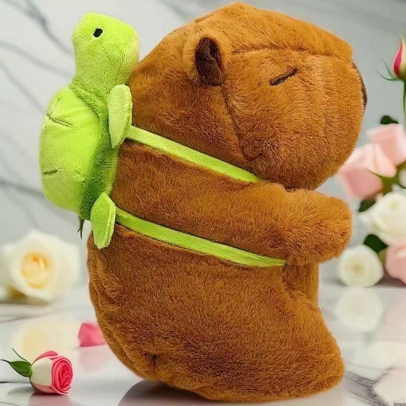 23cm Capybara Plush Simulation Capibara Anime Fluffty Toy Cute Doll Stuffed Animals Soft Doll Plush Christmas Thanksgiving Gift