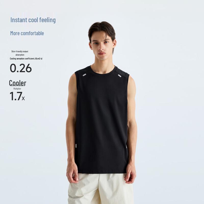 CHINISM Men s Outdoor Cool-Feel Quick-Dry Sports Vest XL серый