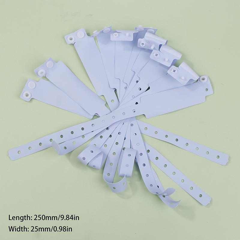 10Pcs Disposable Waterproof Plastic Wristband Handwritten Identity Information Disposable Single Use Wristband