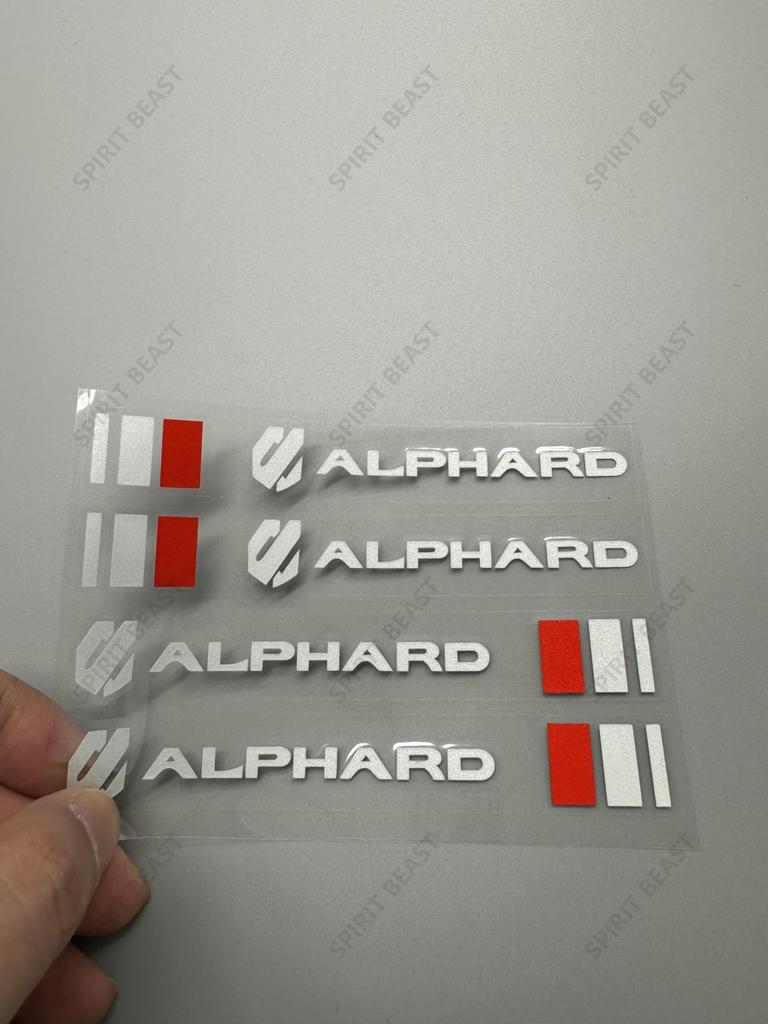 Alphard Wiper Stickers, Set of 4, Left and Right 2, Suitable for Alphard 40